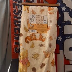 HTF fall Winnie the Pooh blanket